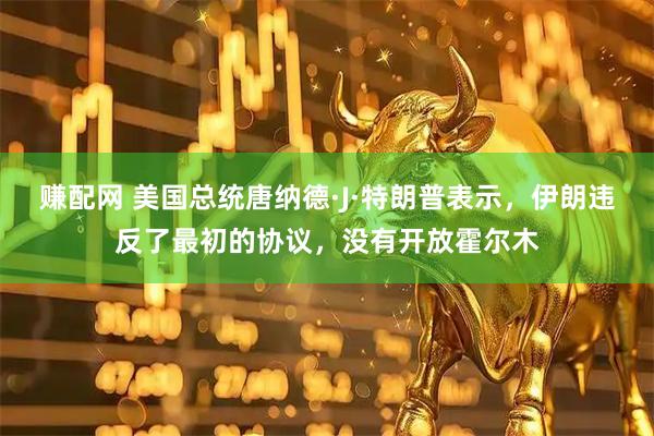 赚配网 美国总统唐纳德·J·特朗普表示，伊朗违反了最初的协议，没有开放霍尔木